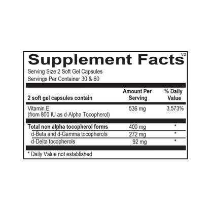 Natural Vitamin E Mixed Tocopherols