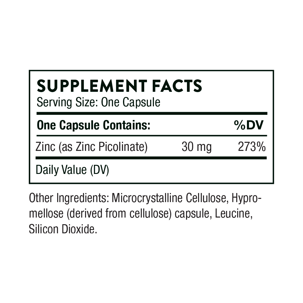 Zinc Picolinate 30mg (60 count)